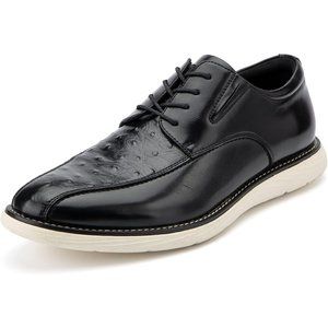 Men's Black Oxford Dress Lightweight lace-up Fashion Shoes